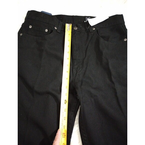 George Big Mens Regular Jeans Black Straight Leg Size 33x30 - Picture 6 of 11